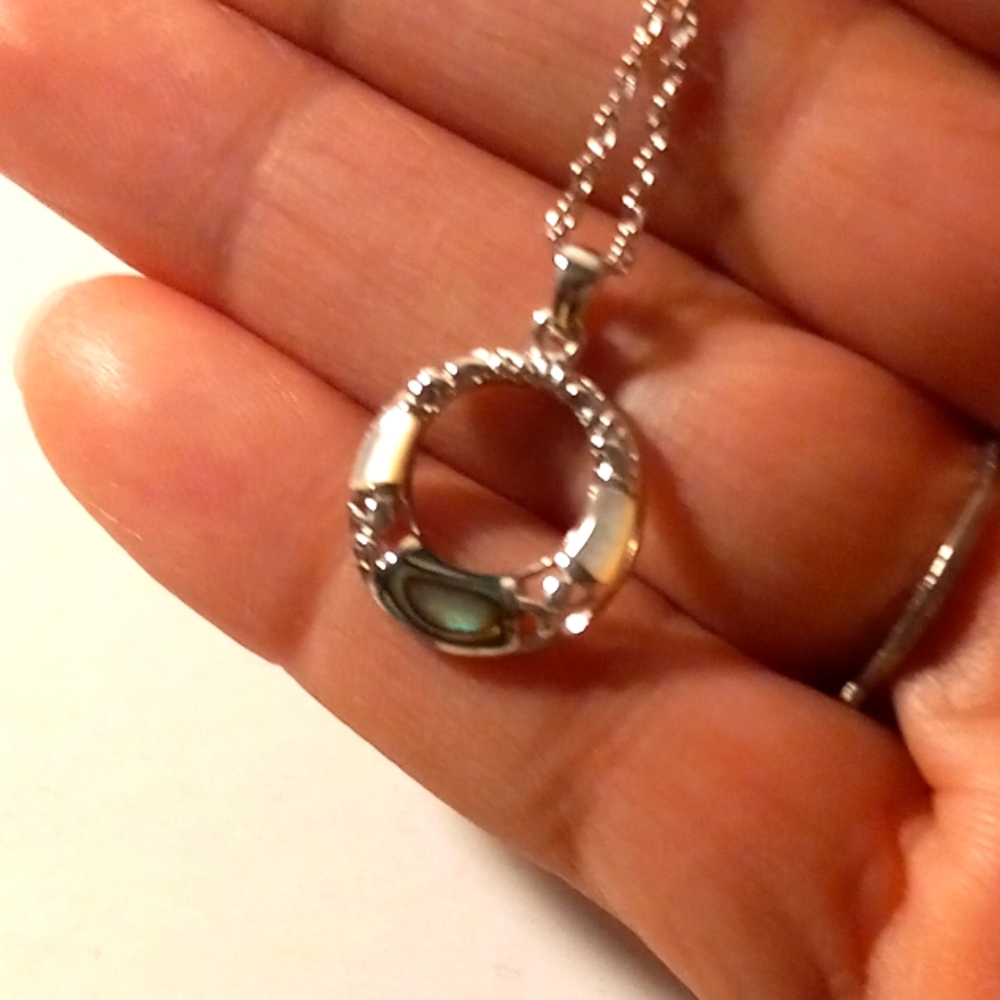 Sterling Silver 925 Open Hope Necklace